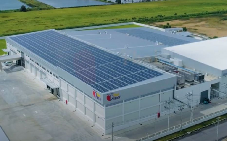 タイ 食品工場への0.8MW太陽光発電及び高効率冷凍機の導入